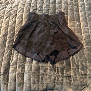 Lululemon Athletica Black Camouflage Athletic Shorts